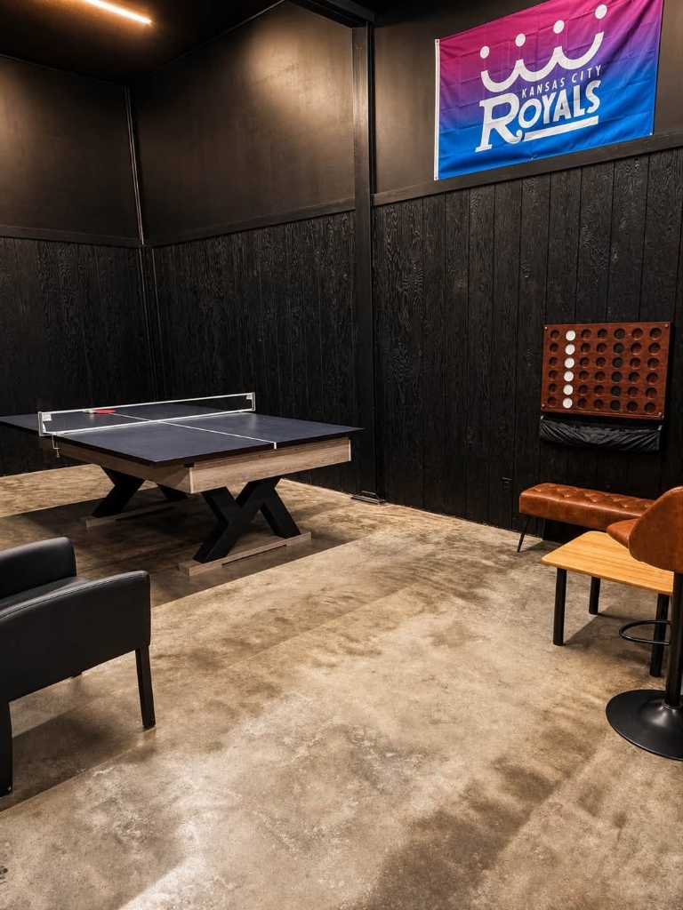 Table tennis and Connect 4